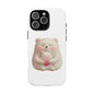 Cute Bear Phone Case, Tough Cases, Animal Lover Gift, Kids Accessories, Mother’s Day, Heartwarming Design
