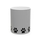 Paw Print Ceramic Mug - Ideal for Pet Lovers, Dog Owners, Animal Enthusiasts, Gift for Pet Birthdays, Cozy Coffee Moments, Kitchen Decor