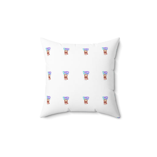 Whimsical Spun Polyester Square Pillow | Cozy Home Decor, Cute Gift, Playful Cushion, Fun Pillow for Kids, Throw Pillow