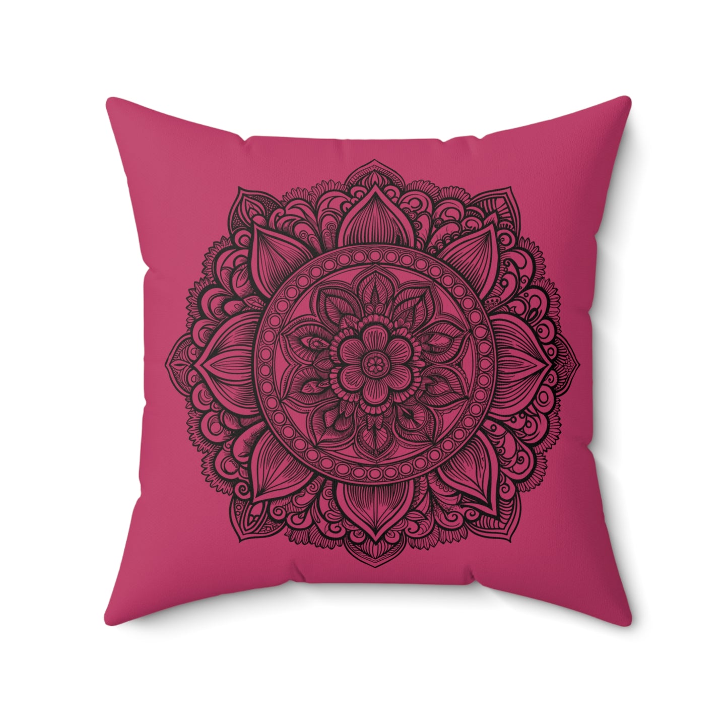 Bohemian Mandala Pillow, Decorative Throw Cushion for Relaxation, Home Decor, Gift for Her, Meditation Accessory