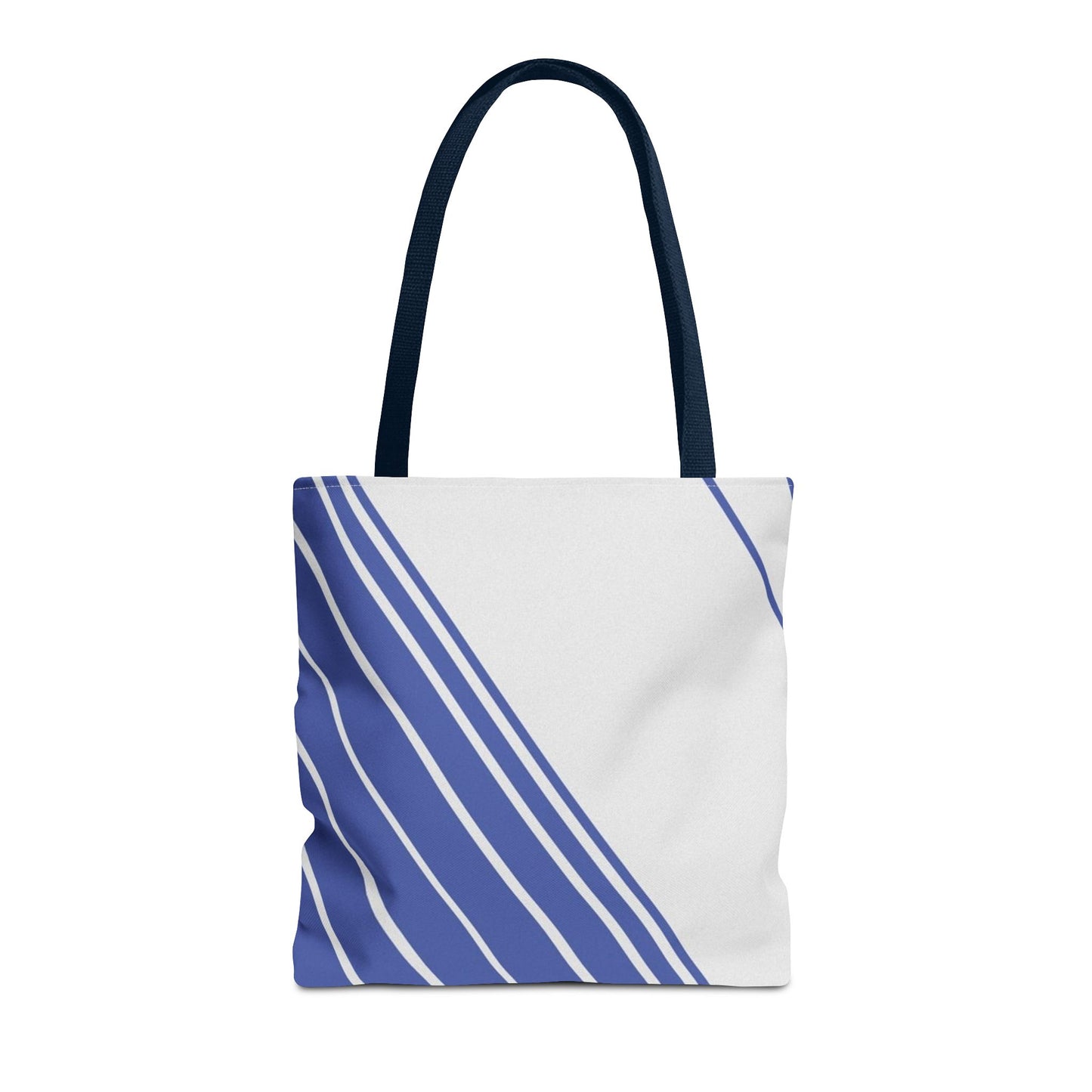 Chic Blue Striped Tote Bag, Stylish Reusable Shopping Bag, Beach Bag, Everyday Carry, Gift for Her
