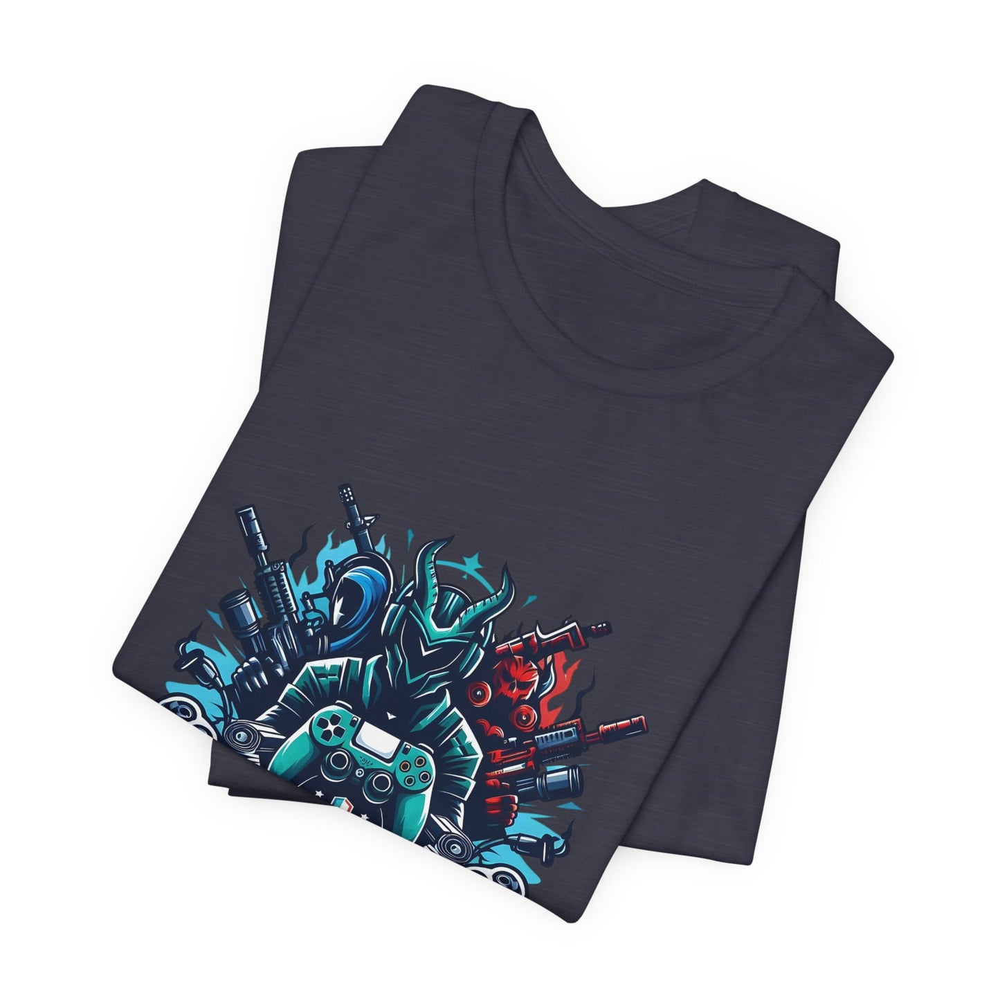 Gaming Controller Emblem Tee — Esports Gamer Graphic T-Shirt