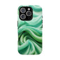Stylish Phone Case, Tough Case, Green Abstract Design, Cell Phone Cover, Unique Gift, Trendy Accessory
