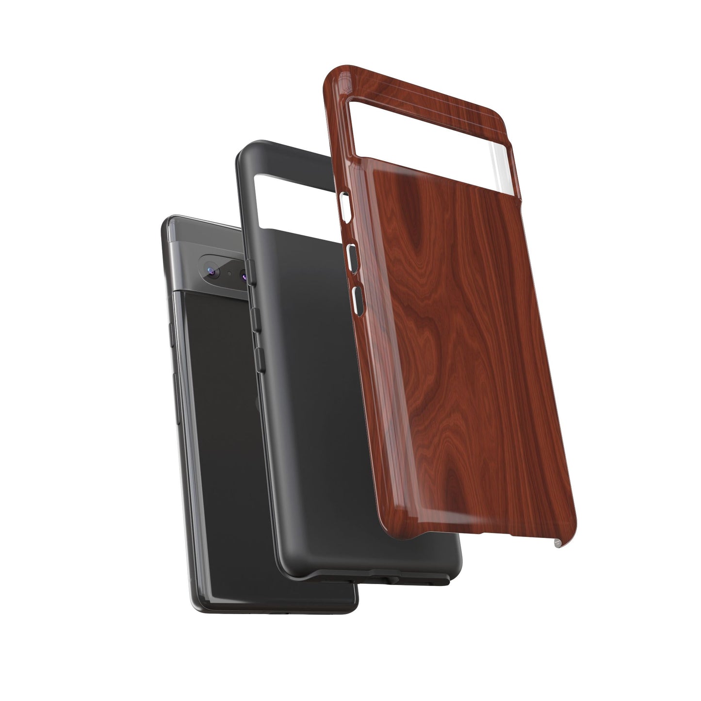 Wood Grain Phone Case, Stylish Tough Cases, Nature-Inspired Protective Cover, Unique Gifts for Him and Her, Eco-Friendly Tech Accessory