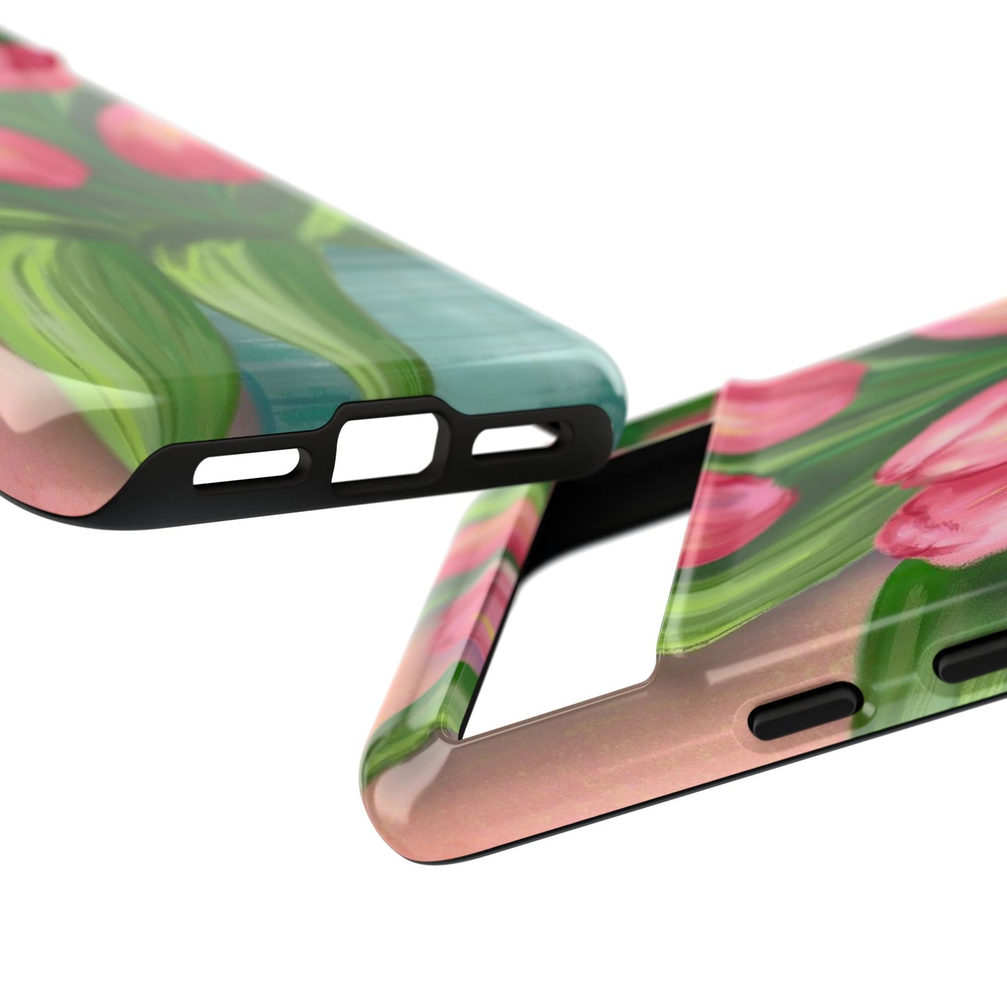 Floral Phone Case with Vibrant Tulips - Tough Cases for Garden Lovers, Spring Gifts, Nature Enthusiasts, Unique Gadget Accessories, [...]