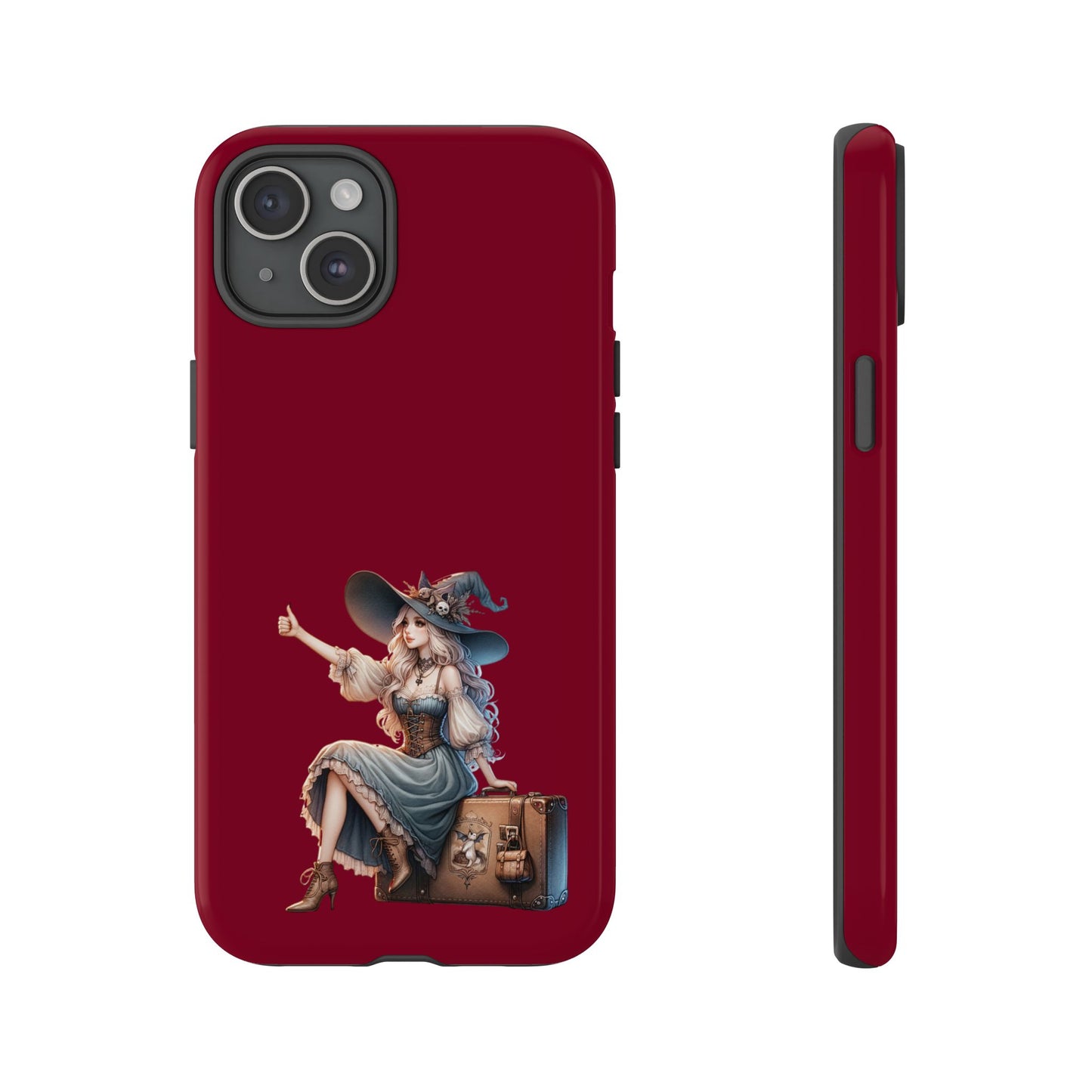 Witchy Phone Case - Magical, Durable - Halloween Gift, Cosplay Accessory, Cute Witch Design