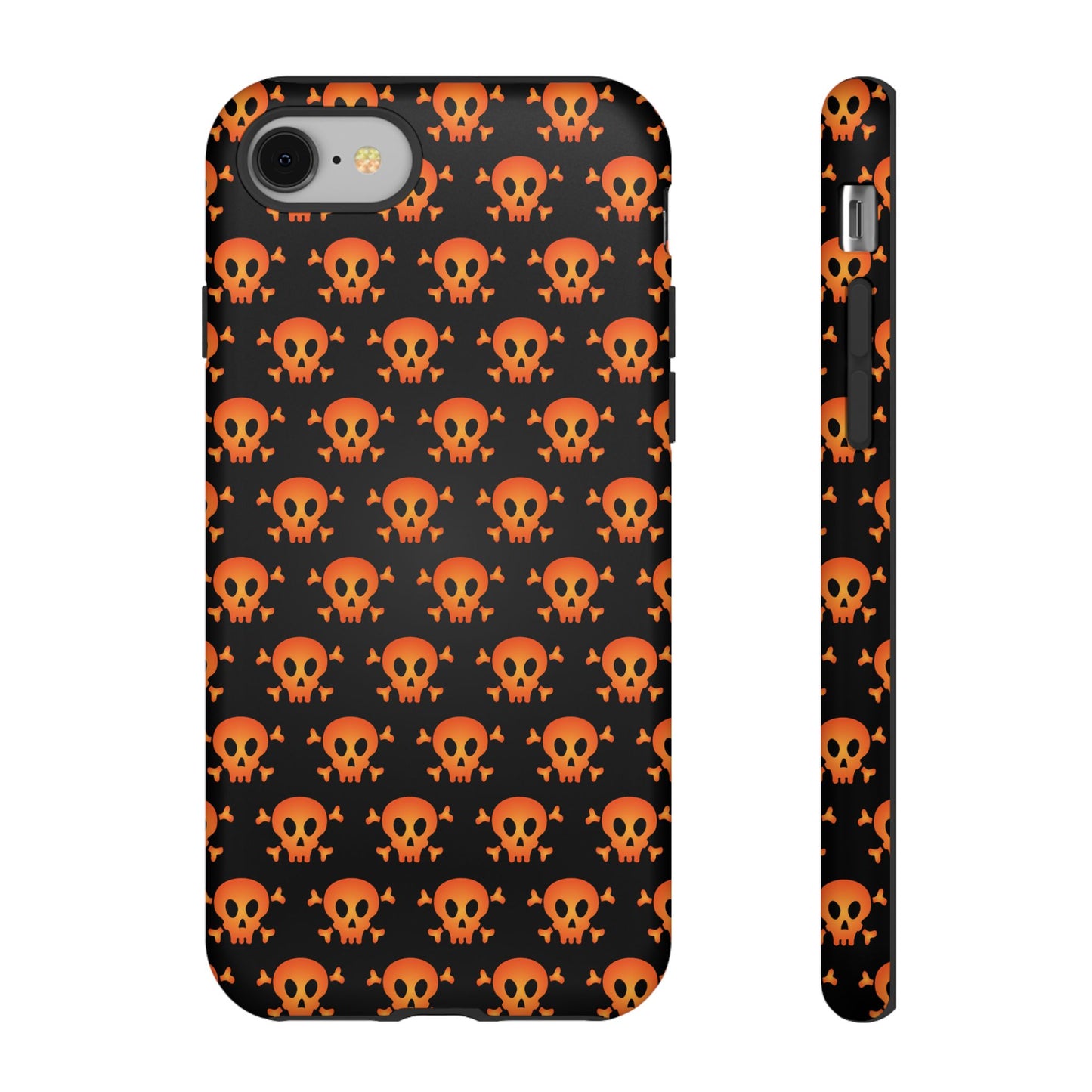 Halloween Skull Phone Case, Spooky Mobile Cover, Trick or Treat Accessory, Goth Gift, Skull Pattern Design