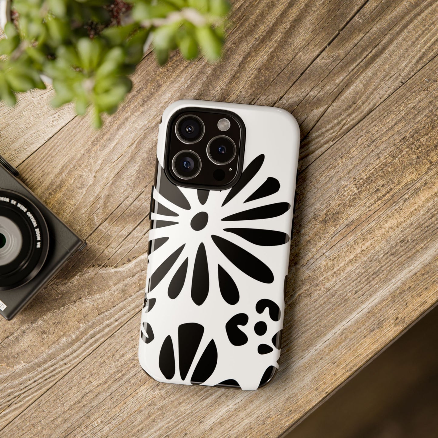 Stylish Phone Case with Floral Design, Tough Phone Cover for Her, Trendy Black and White Cell Phone Case, Unique Gift for Birthdays [...]