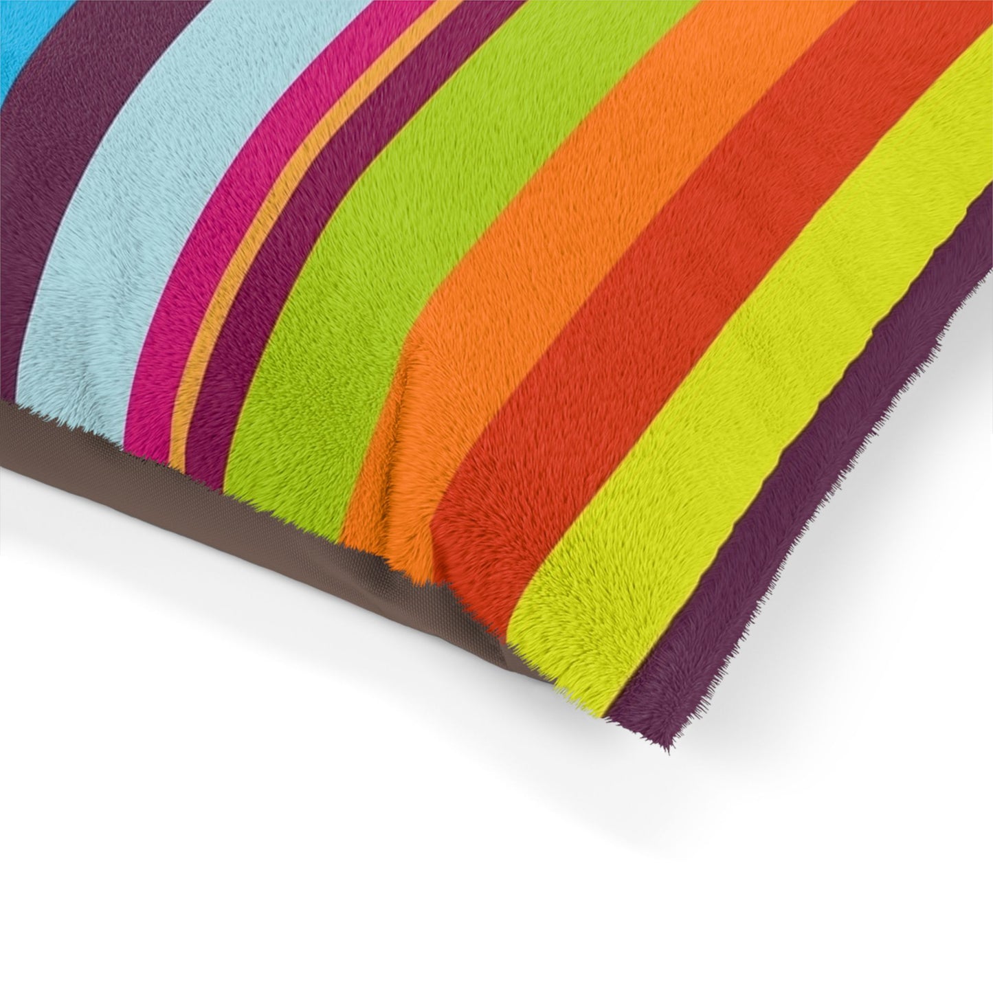 Vibrant Striped Pet Bed - Cozy Dog & Cat Cushion for Comfort, Modern Design Pet Bedding, Colorful Pet Furniture, Pet Gift