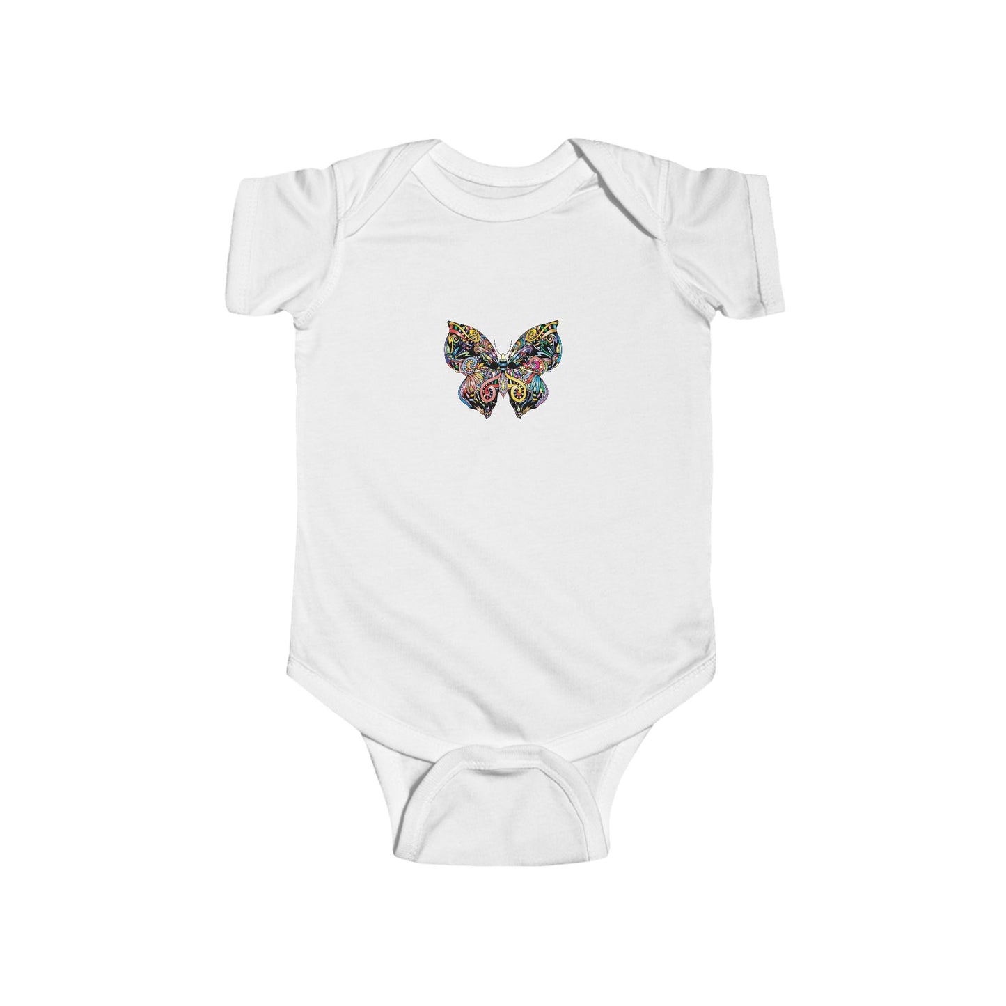 Colorful Butterfly Baby Bodysuit, Adorable Infant Onesie, Cute Gift for Newborns, Spring/Summer Baby Outfit, Baby Shower Gift