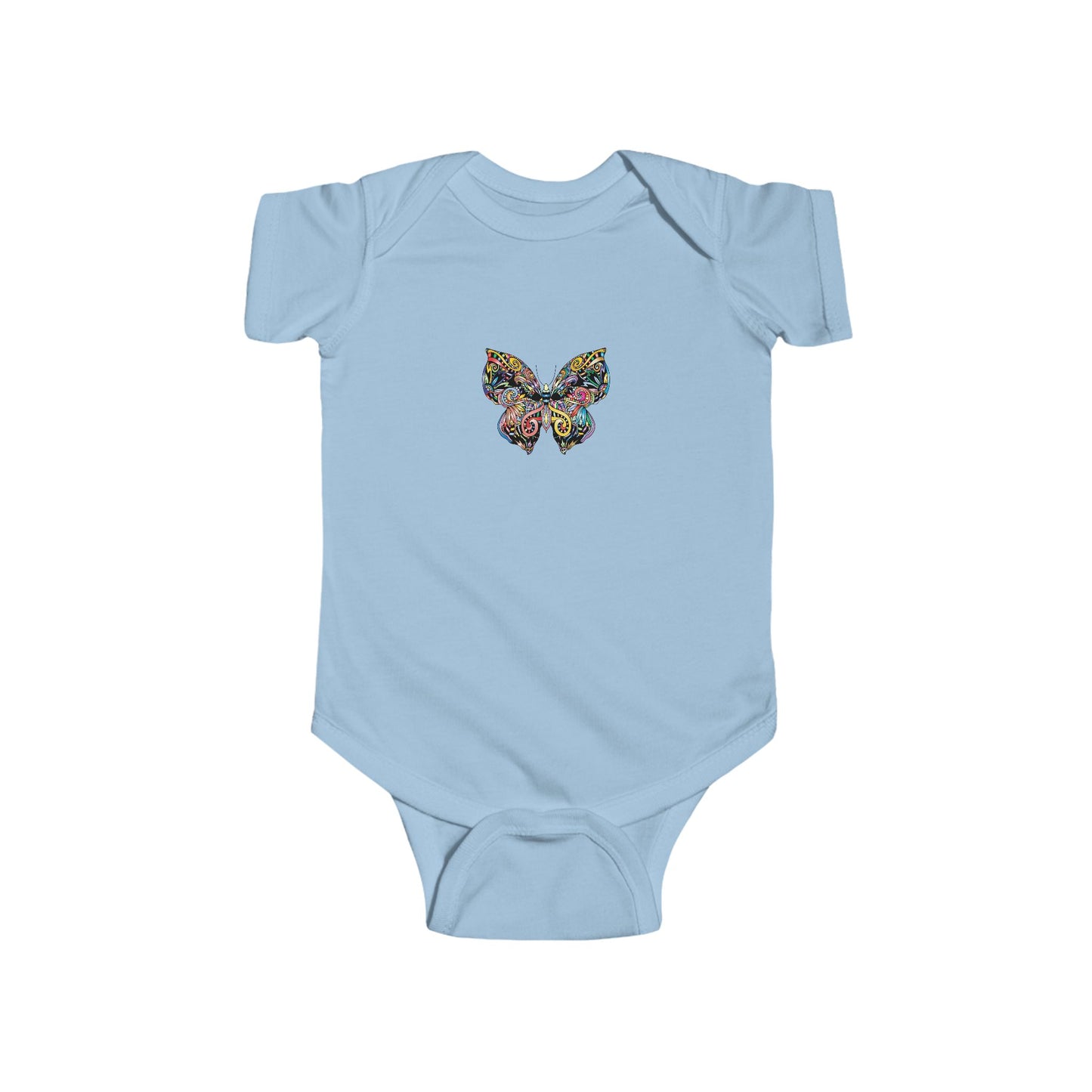 Colorful Butterfly Baby Bodysuit, Adorable Infant Onesie, Cute Gift for Newborns, Spring/Summer Baby Outfit, Baby Shower Gift