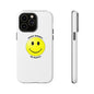 Happy Face Phone Case, Tough Cases, Don’t Worry, Be Happy, Cute Gift for Friends, Positive Vibes, Fun Mobile Accessories