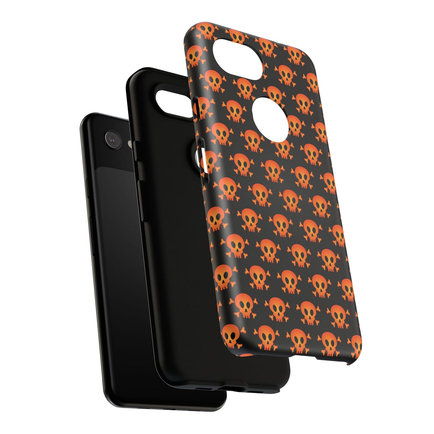 Halloween Skull Phone Case, Spooky Mobile Cover, Trick or Treat Accessory, Goth Gift, Skull Pattern Design