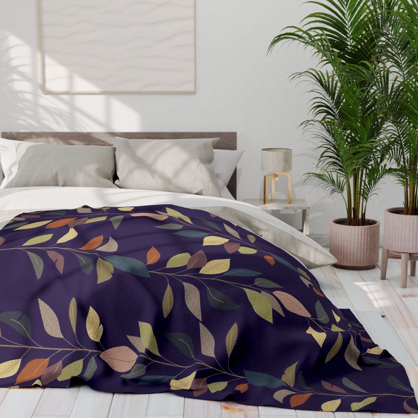 Cozy Floral Arctic Fleece Blanket | Perfect for Home Decor, Gift for Her, Warm Throw Blanket, Autumn Vibes, Snuggle Up