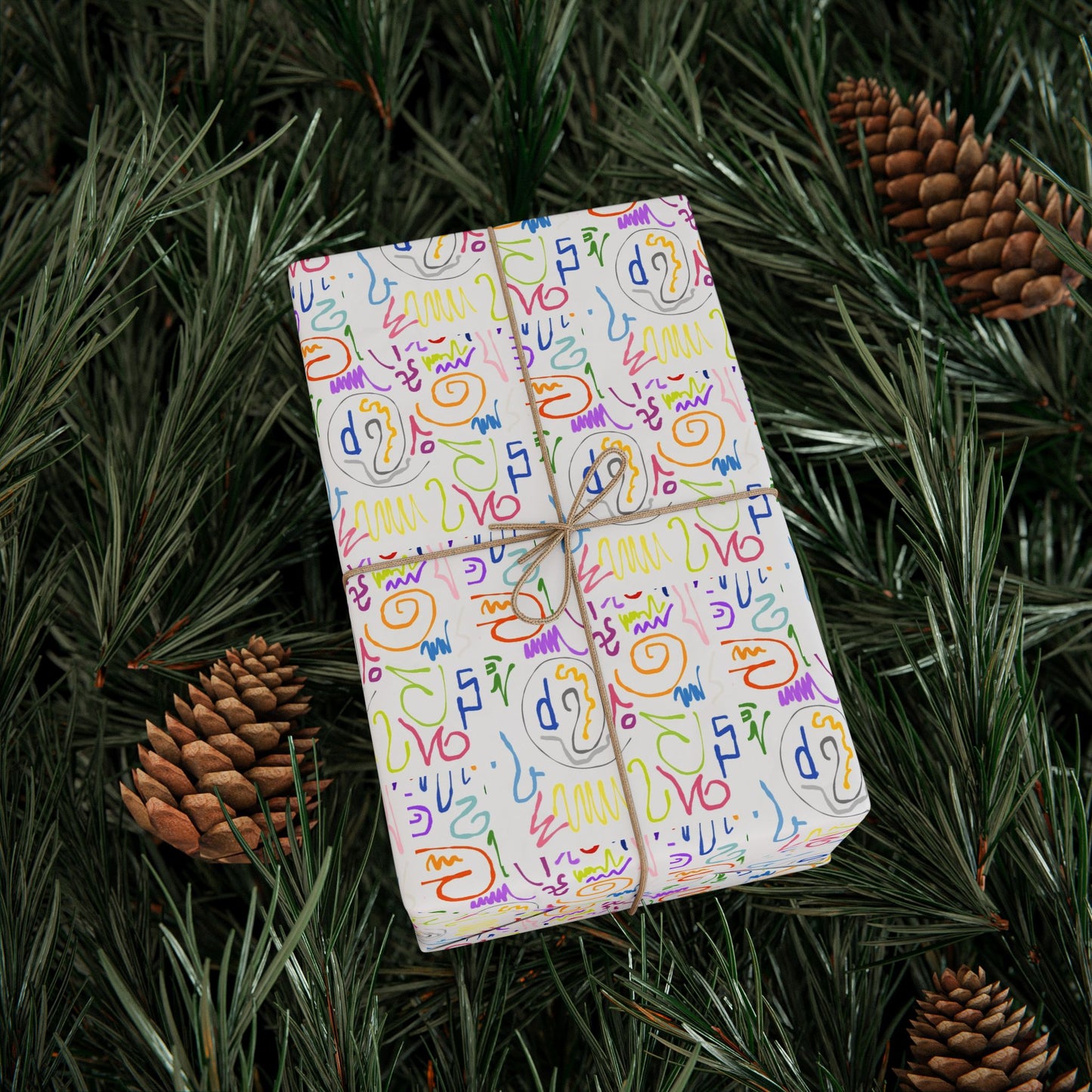 Colorful Artistic Wrapping Paper | Gift Wrap for Birthdays, Holidays, Parties, DIY Projects, Events