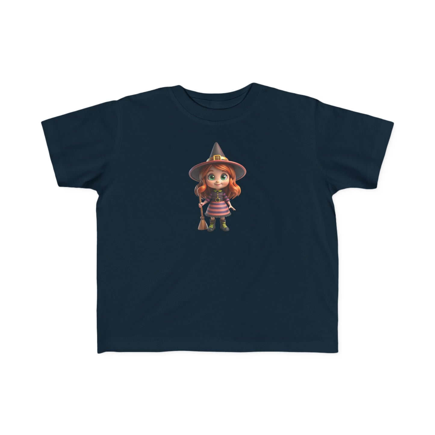 Toddler Halloween Witch Tee - Cute Witch Design, Kids Halloween Shirt, Toddler Costume Tee, Toddler's Fine Jersey Tee, Spooky Season [...]