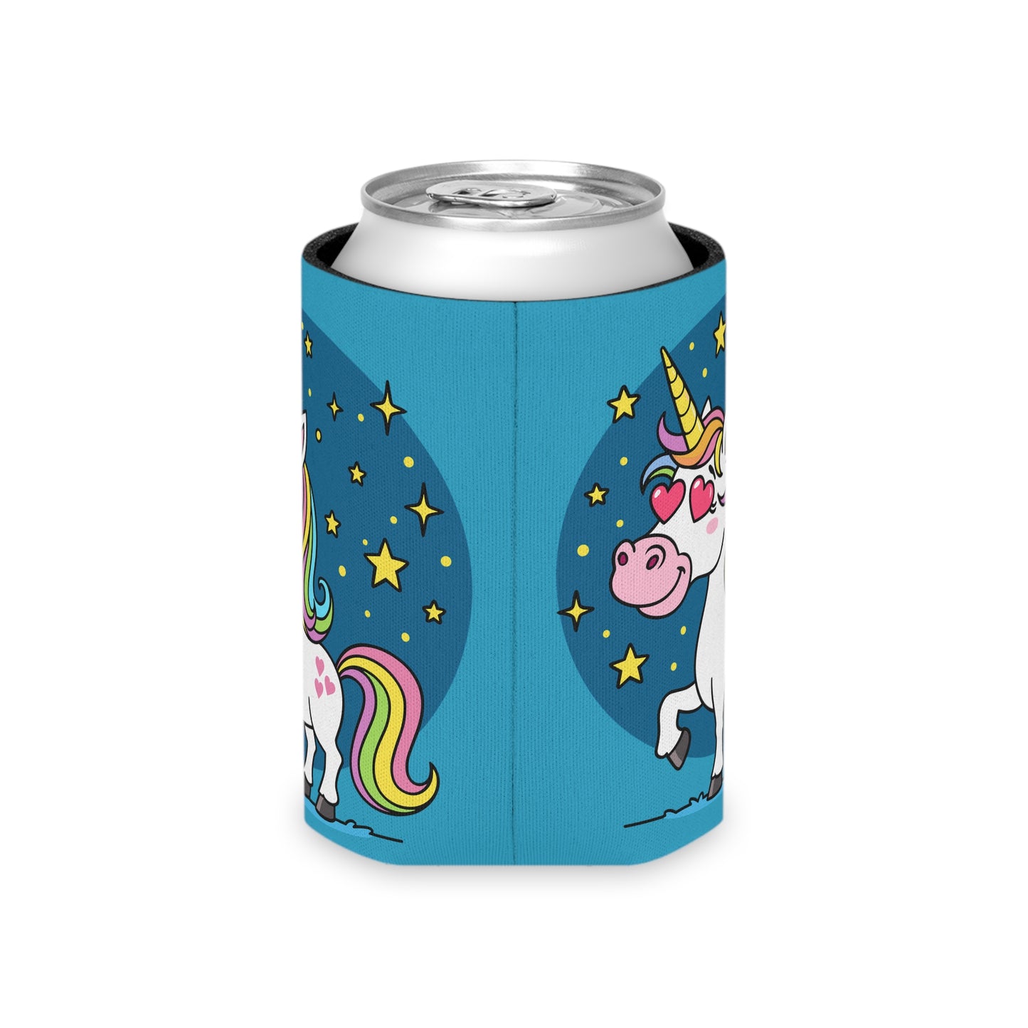 Whimsical Unicorn Can Cooler - Fun Drink Insulator for Parties, Birthdays, Summer BBQs, Magical Celebrations, Gift for Unicorn Lovers