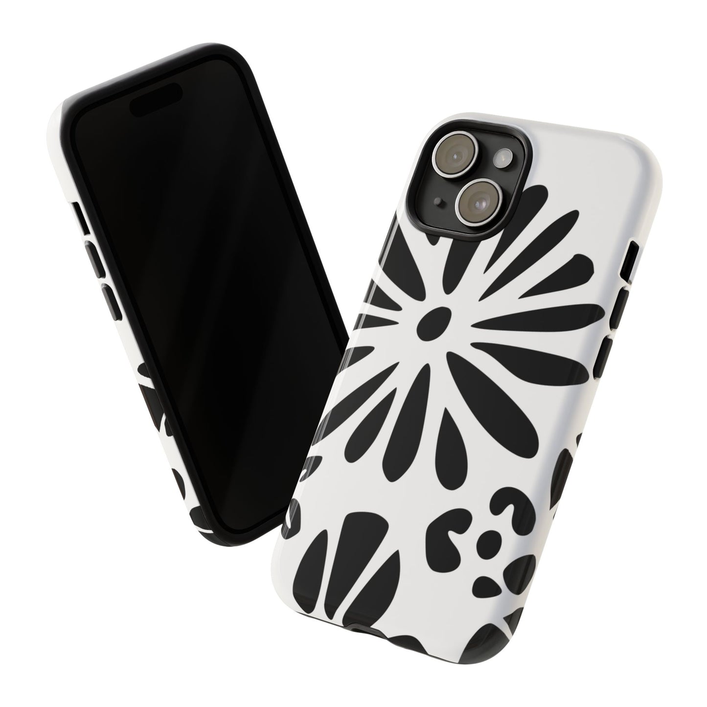 Stylish Phone Case with Floral Design, Tough Phone Cover for Her, Trendy Black and White Cell Phone Case, Unique Gift for Birthdays [...]