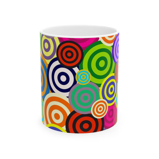 Colorful Swirl Ceramic Mug - Vibrant Drinkware for Coffee Lovers, Gifts for Birthdays, Home Decor, Coffee Break, Art Enthusiasts