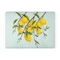 Lemon Glass Cutting Board - Bright Kitchen Decor, Home Gift, Cooking Accessory, Housewarming Present, Fruit Design