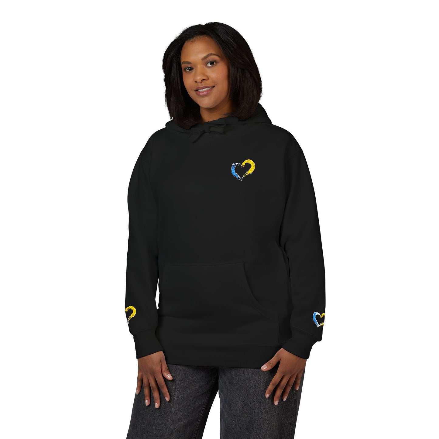 Colorful Heart Unisex Fleece Hoodie | Cozy Gift for Friends, Valentine's Day, Anniversary, Casual Wear, Spring Fashion