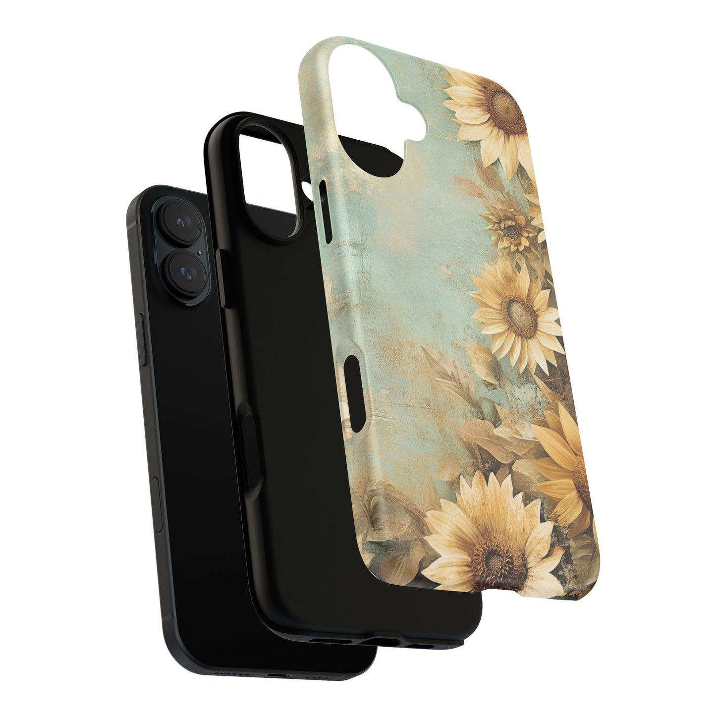Sunflower Phone Case, Tough Shell Floral Cover, Nature Inspired Gift, Durable Protective Case, Perfect for Spring and Summer