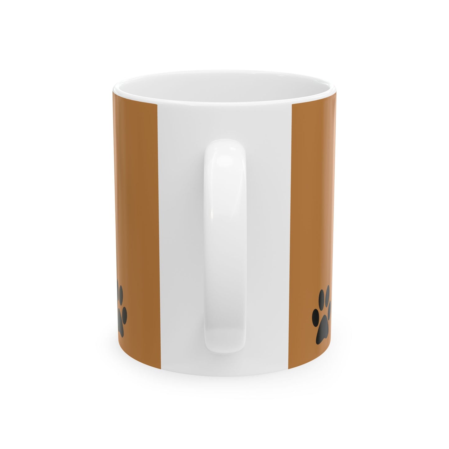 Paw Print Ceramic Mug - Ideal for Pet Lovers, Dog Owners, Animal Enthusiasts, Gift for Pet Birthdays, Cozy Coffee Moments, Kitchen Decor