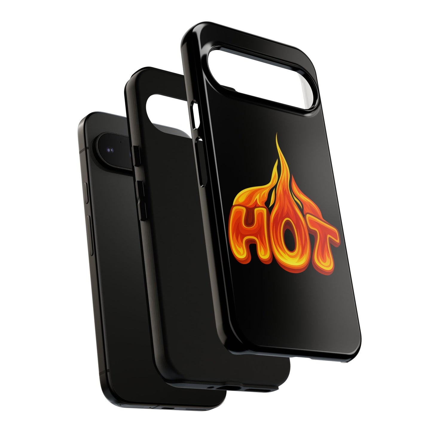 Stylish Phone Case, Hot Flames Design, Gift for Teens, Trendy Accessory, Protective Cover, Unique Phone Case