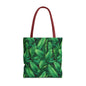 Tropical Leaf Tote Bag, Eco-Friendly Shopping Bag, Beach Day Essential, Vacation Accessory, Summer Gift Idea