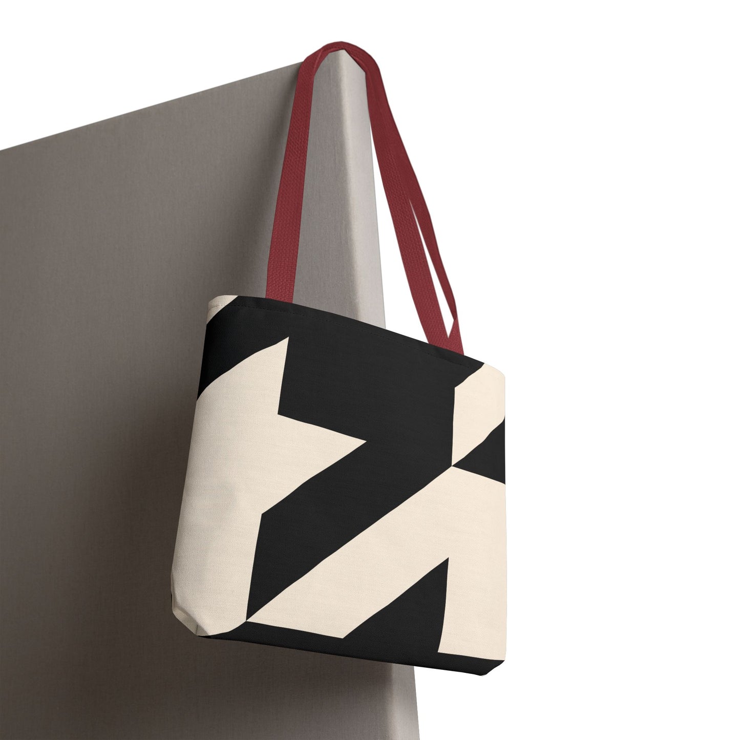 Chic Abstract Tote Bag, Stylish Travel Bag, Reusable Shopping Bag, Modern Design Bag, Fashionable Canvas Tote