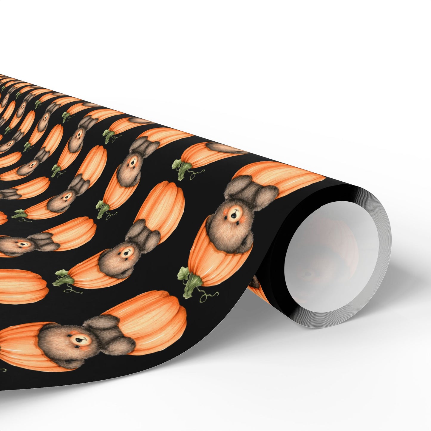 Halloween Pumpkin Wrapping Paper, Fall Gift Wrap, Spooky Decor, Autumn Celebration, Trick or Treat Packaging