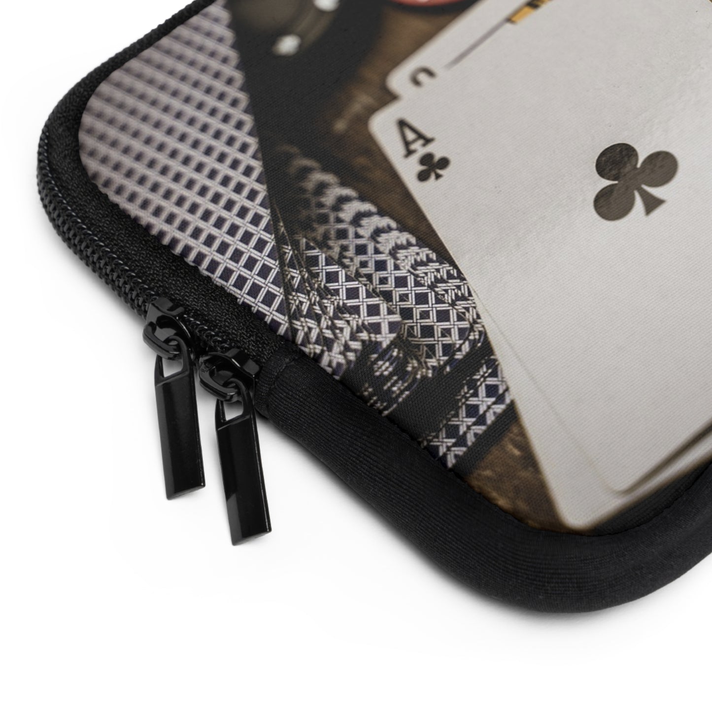 Poker Player Laptop Sleeve | Gaming Accessory for Gamers, Unique Gift for Poker Lovers, Stylish Tech Case, Perfect for Travel