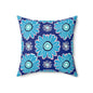 Flower Power Square Pillow - Floral Home Decor, Cozy Couch Cushion