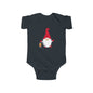 Christmas Gnome Baby Bodysuit - Holiday Infant One-Piece with Lantern & Hearts