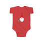 Christmas Gnome Baby Bodysuit - Holiday Infant One-Piece with Lantern & Hearts
