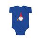 Christmas Gnome Baby Bodysuit - Holiday Infant One-Piece with Lantern & Hearts