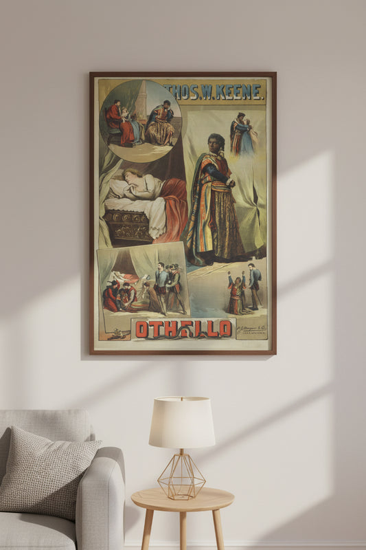 Othello Vintage Playbill Matte Canvas Wall Art