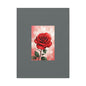 Red Rose Vertical Matte Canvas Print — Romantic Floral Wall Art