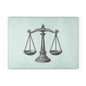 Elegant Justice Scale Glass Cutting Board, Gift for Lawyers, Kitchen Decor, Unique Wedding Gift, Housewarming Gift, Legal Theme