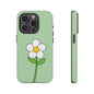 Floral Phone Case - Tough Cases for Nature Lovers, Cute Green Flower Design, iPhone Cover, Gift for Her, Spring Accessories