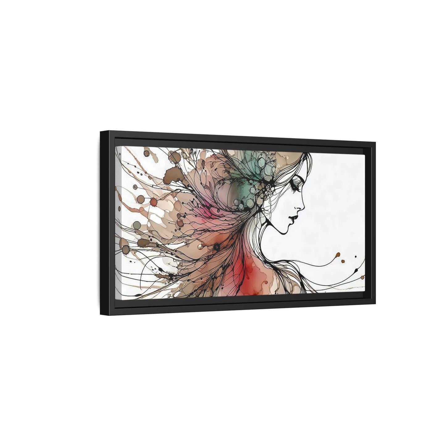 Matte Canvas, Framed (Multi-color) - Girl Whispers