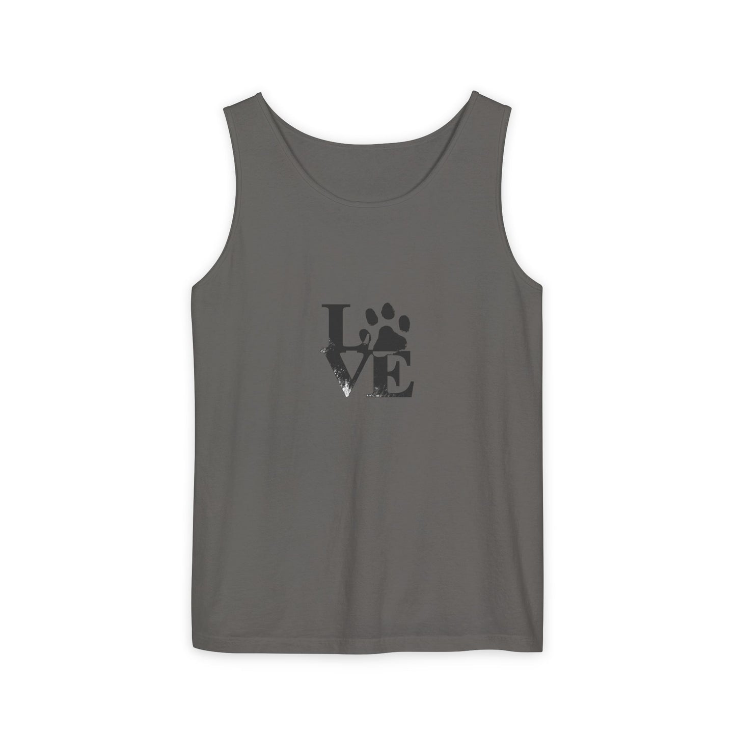 Paw Print Love Tank Top | Animal Lover Gift, Summer Tee, Pet Adoption Support, Casual Wear, Gift for Dog Mom/Dad
