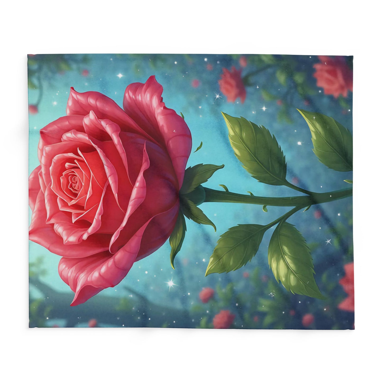 Rose-Themed Arctic Fleece Blanket - Cozy Home Decor, Gifts for Her, Floral Blanket, Romantic Decor, Perfect for All Seasons