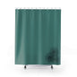 Elegant Teal Shower Curtain, Modern Bathroom Decor, Floral Print, Home Spa, Gift for Her, Relaxing Ambiance