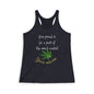 Funny Cannabis Racerback Tank Top, Cannabis Shirt, Herb Lovers Gift, Weed Control Apparel, Summer Workout Top