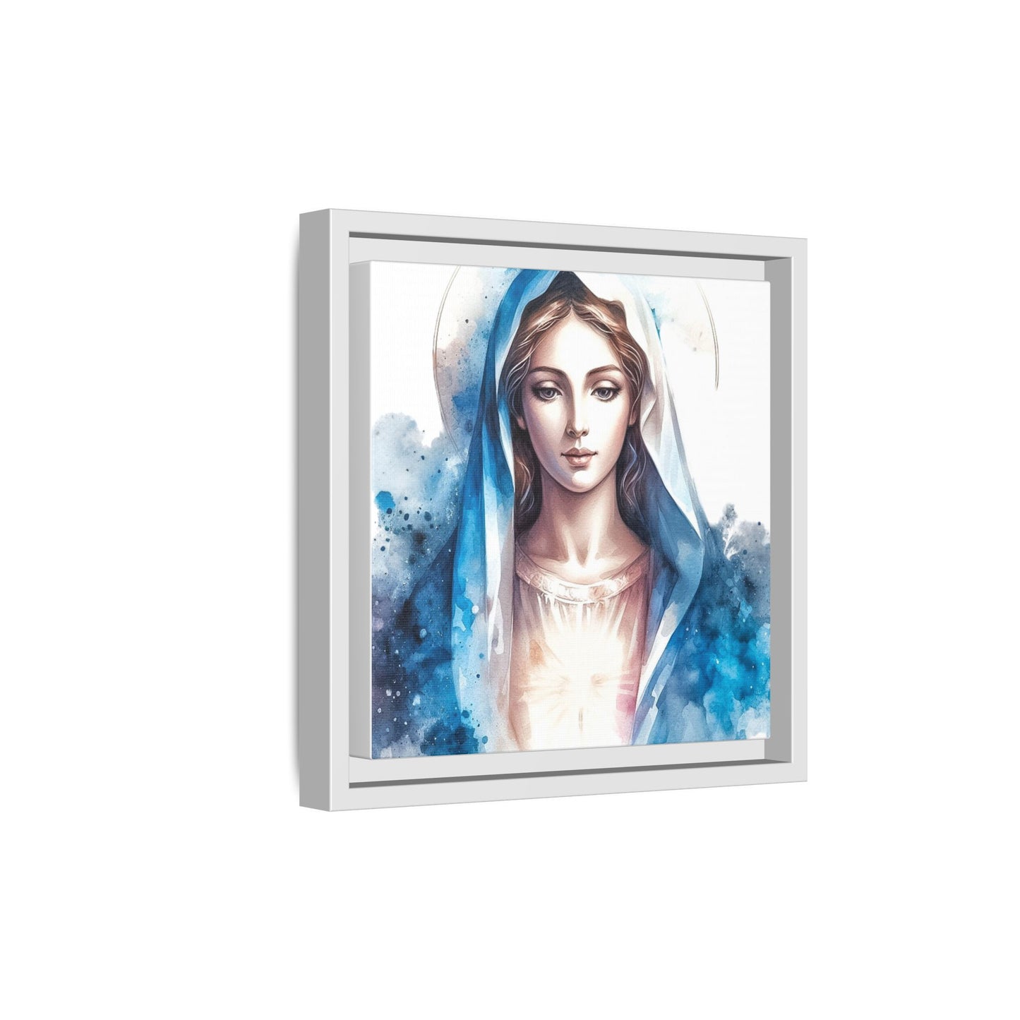 Framed Canvas Art Print, Spiritual Decor, Religious Artwork, Wall Decor, Gift for Faith, Elegant Home Decoration