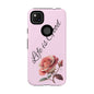 Roses & Positivity Phone Case - Floral Design, Life is Good, Tough Cases for Everyday Wear, Gift for Friends, Mother's Day, Spring [...]