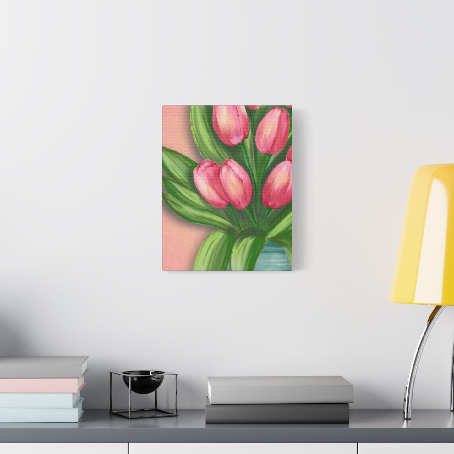 Matte Canvas, Stretched, 1.25" Tulips