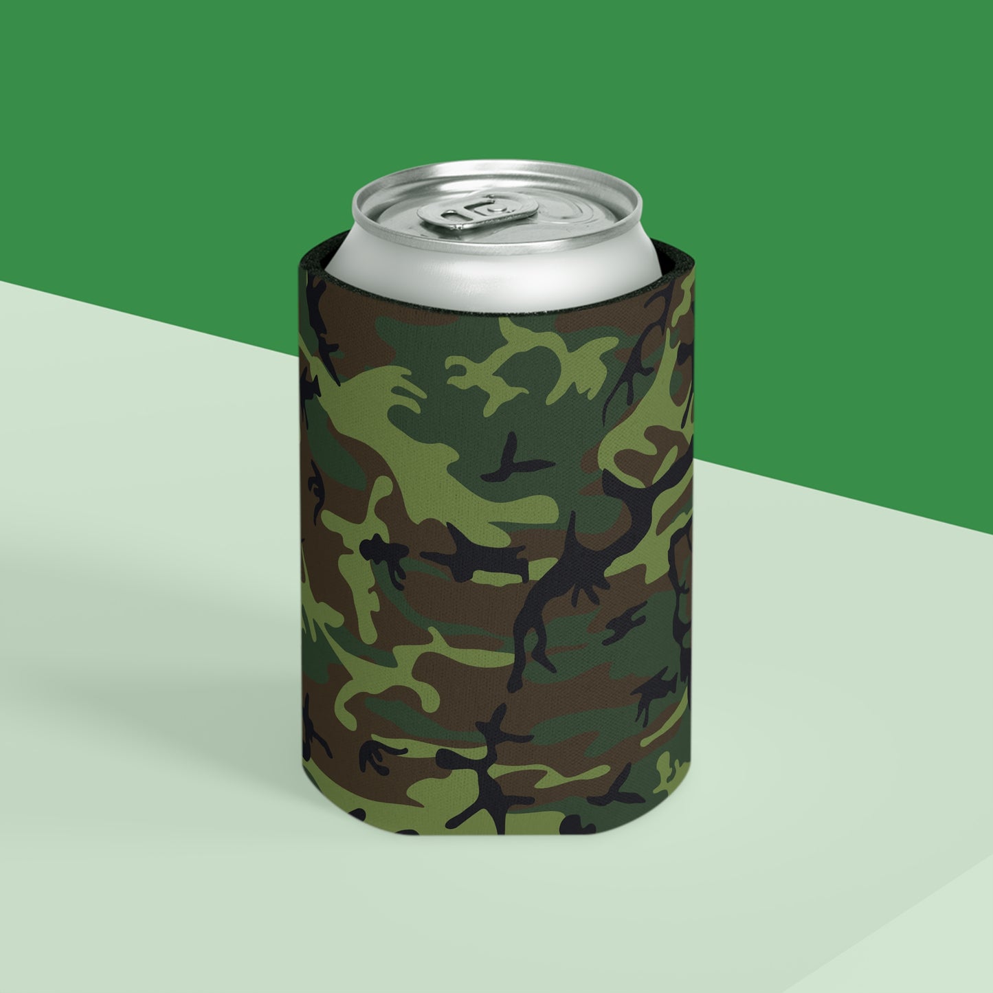 Camouflage Can Cooler, Outdoor Party Drink Sleeve, Camping Accessories, Military Style Beverage Insulator, BBQ Gift, Tailgate Essential