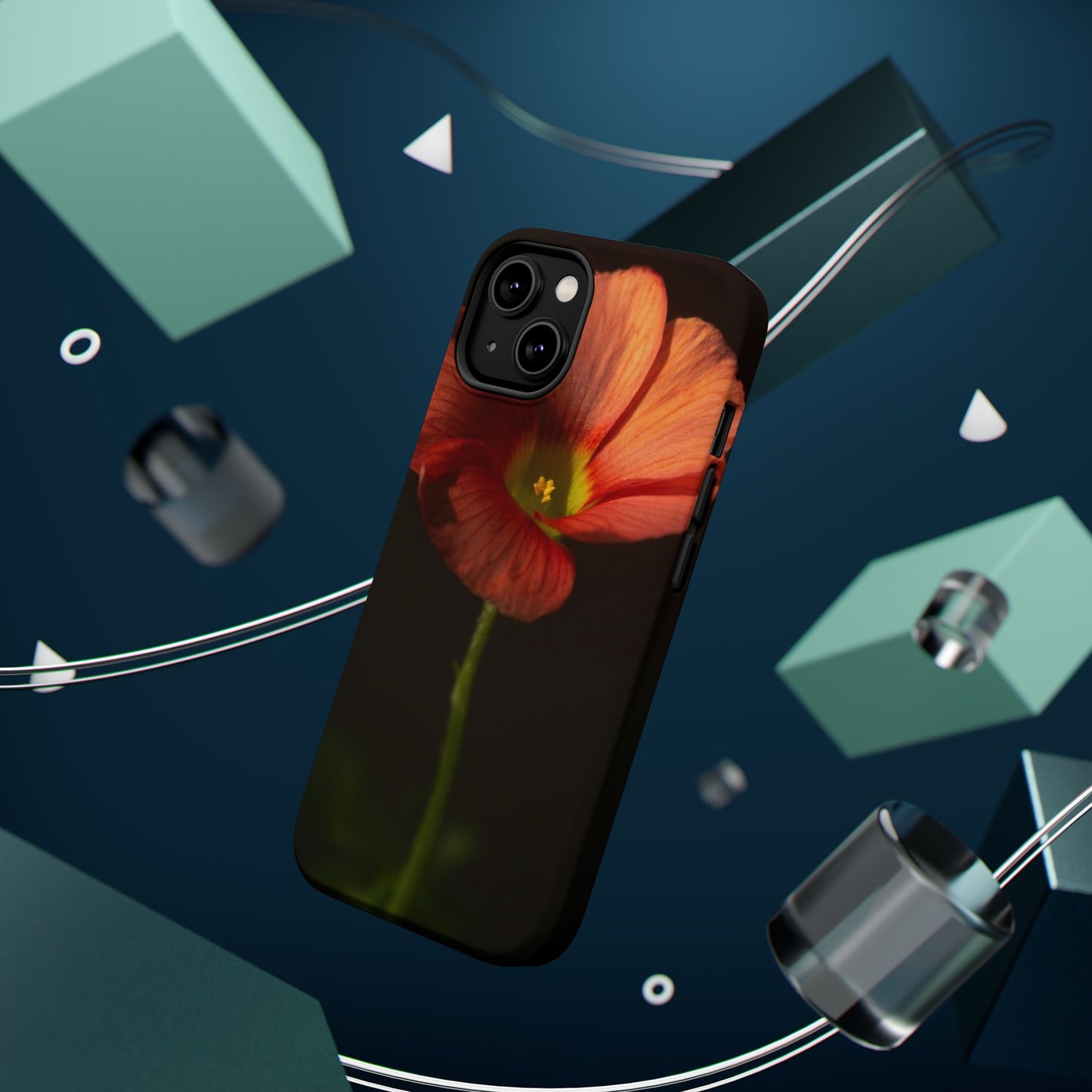 Poppy Bloom Magnetic Impact Phone Case — Slim Protective Floral Design